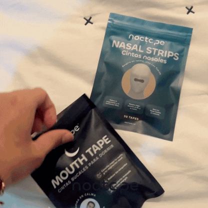 Combo Mouth tape + Nasal strips noctape